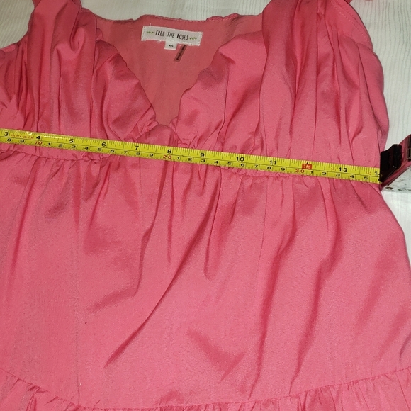FREE THE ROSE Elegant Pink Sleeveless Dress,Sise XS - Picture 5 of 8